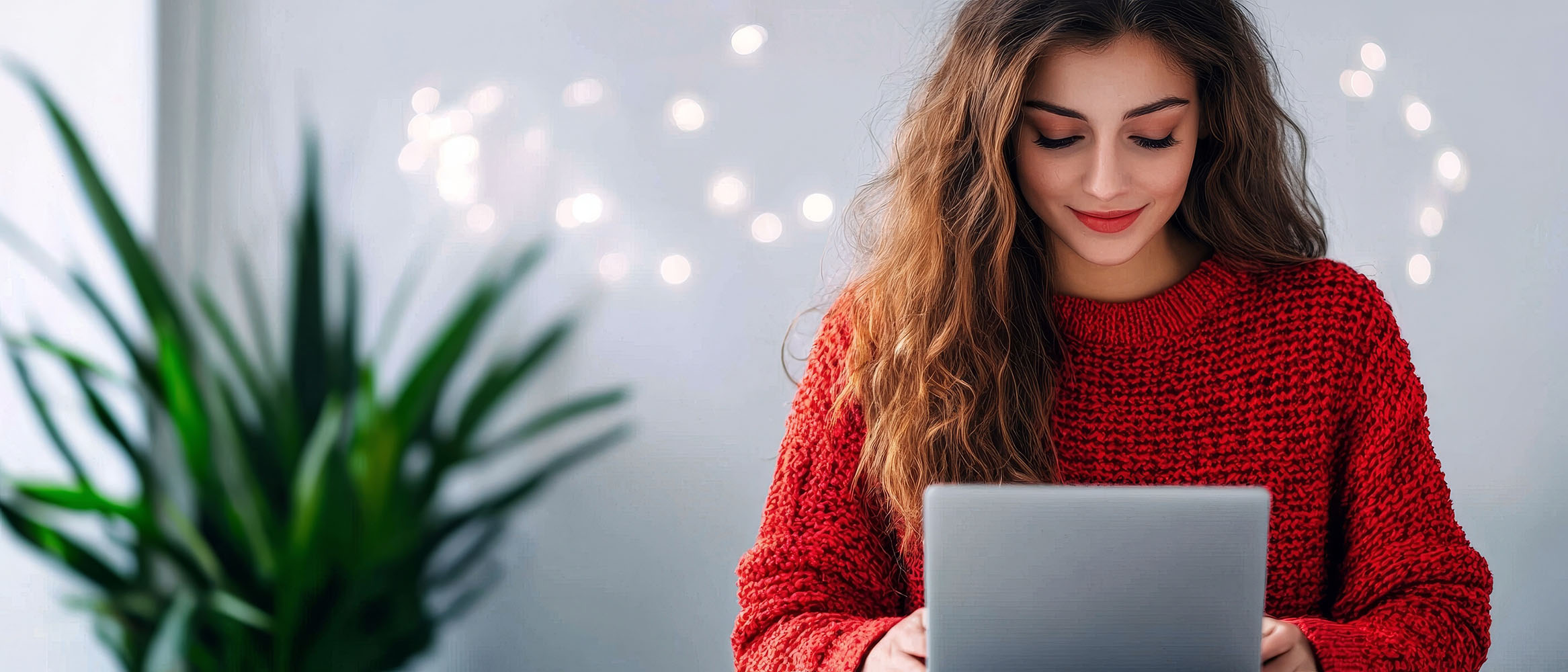 Happy client receiving email support, emphasizing the importance